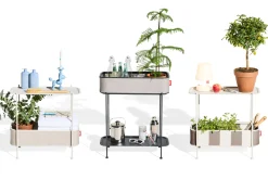 Adoreganizer Table d’appoint multifonctionnelle, beige, 65.5x29x76.5 cm