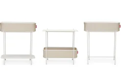 Adoreganizer Table d’appoint multifonctionnelle, beige, 65.5x29x76.5 cm