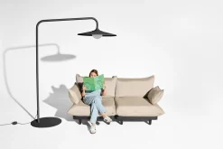 Archigrande Lampe sur pied d’extérieur, black, 180x84x233 cm