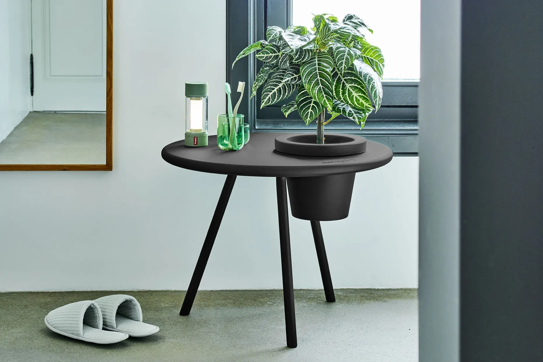 Bakkes Table d’appoint, black, 60x60x49 cm