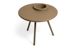Bakkes Table d’appoint, marron, 60x60x49 cm