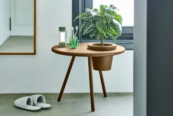Bakkes Table d’appoint, marron, 60x60x49 cm