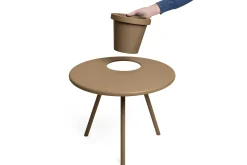 Bakkes Table d’appoint, marron, 60x60x49 cm