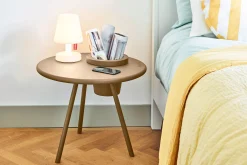 Bakkes Table d’appoint, marron, 60x60x49 cm