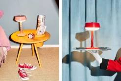 Bellboy Lampe de table sans fil, rose, 18x18x30 cm