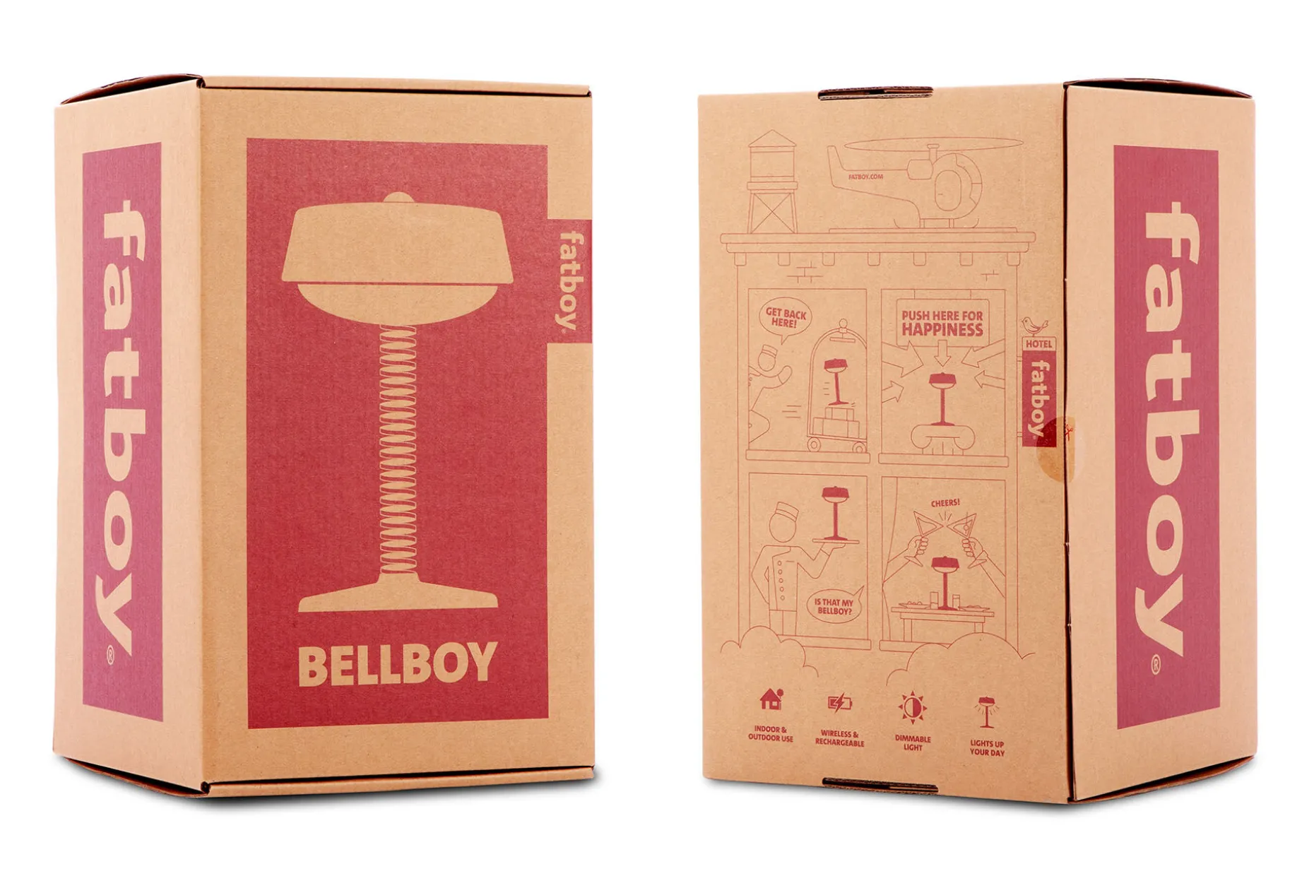 Bellboy Lampe de table sans fil, bleu, 18x18x30 cm