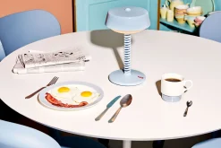 Bellboy Lampe de table sans fil, bleu, 18x18x30 cm