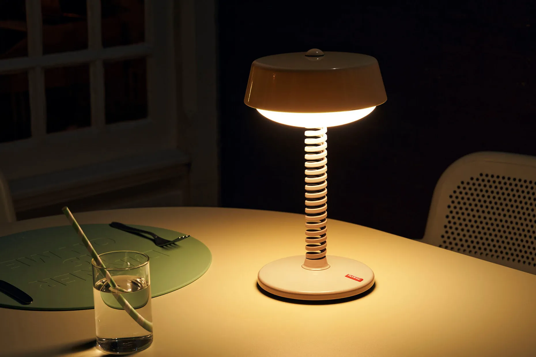 Bellboy Lampe de table sans fil, bleu, 18x18x30 cm