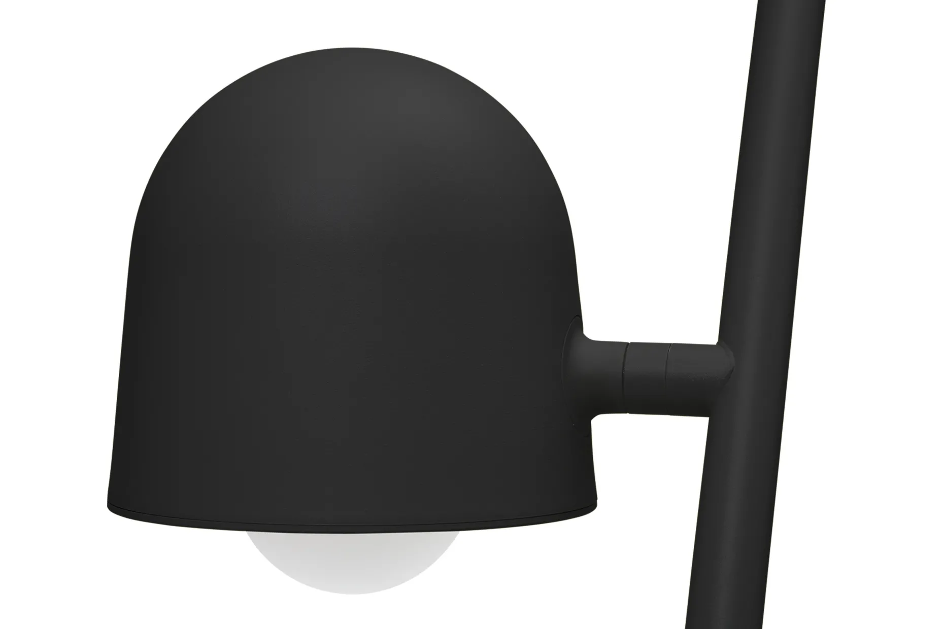 Big Lebow Arc lamp, black, 186x234 cm