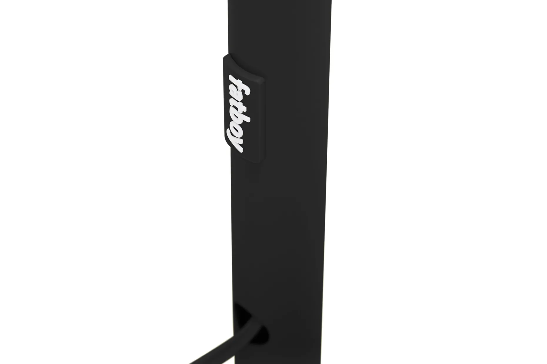 Big Lebow Arc lamp, black, 186x234 cm