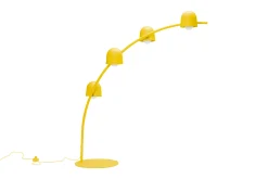 Big Lebow Arc lamp, jaune, 186x234 cm