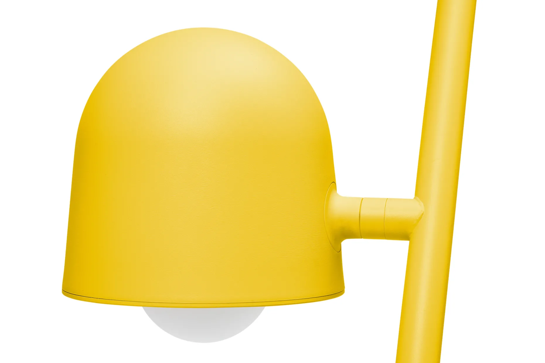 Big Lebow Arc lamp, jaune, 186x234 cm
