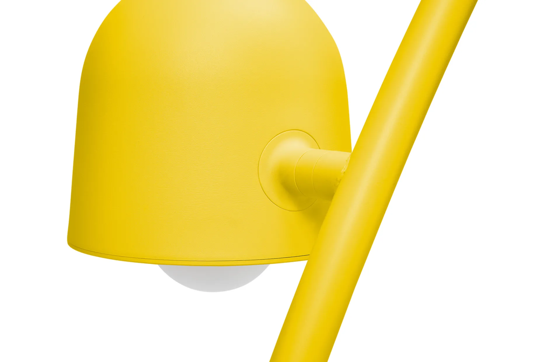 Big Lebow Arc lamp, jaune, 186x234 cm