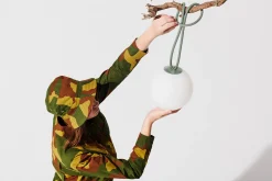 Bolleke Lampe rechargeable, vert, 20x20x20 cm