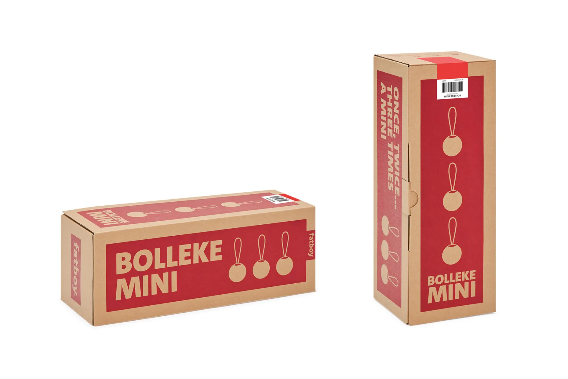 Bolleke Mini set (3 pcs) Petites lampes rechargeables, rouge, 12x12 cm