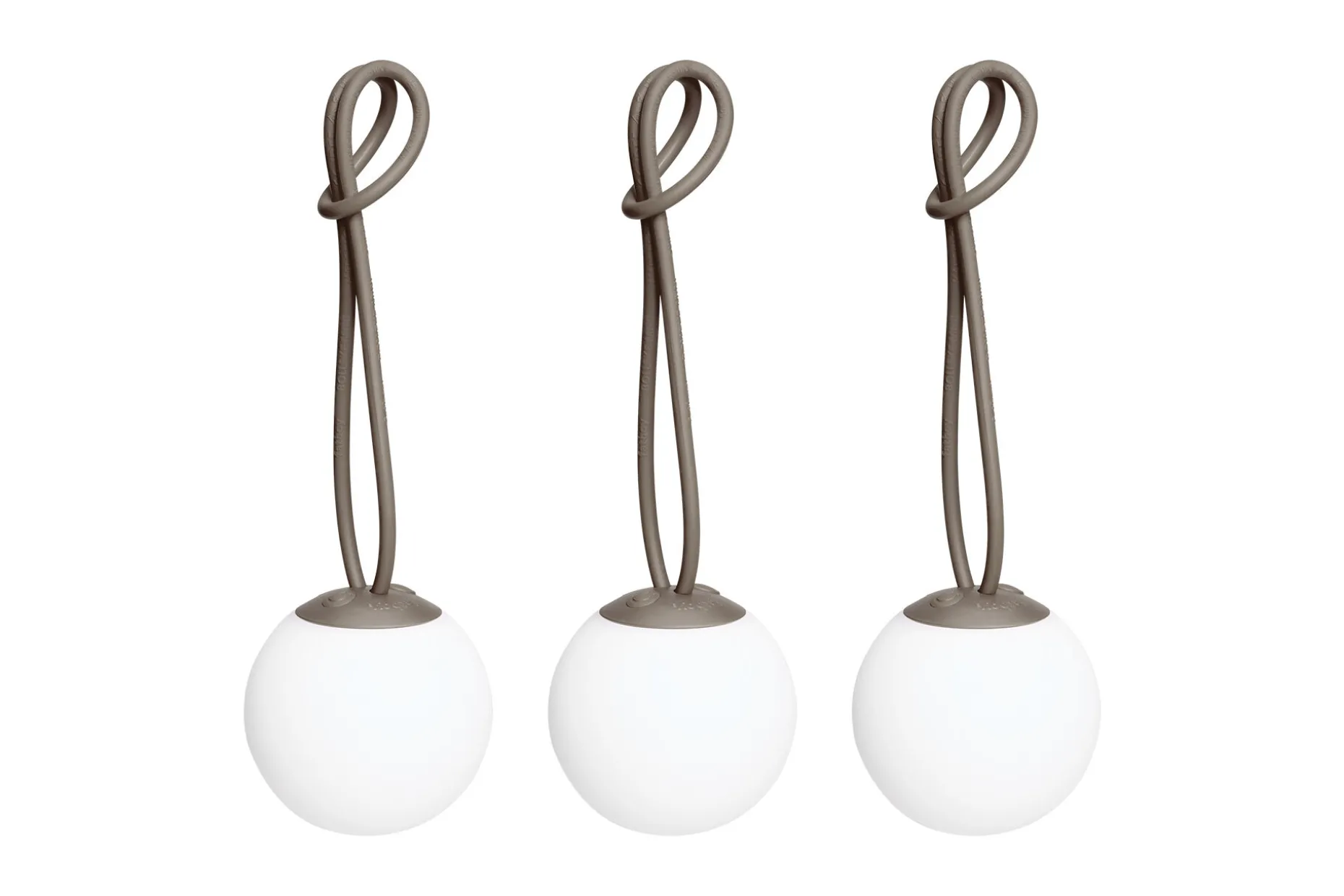 Bolleke Mini set (3 pcs) Petites lampes rechargeables, marron, 12x12 cm