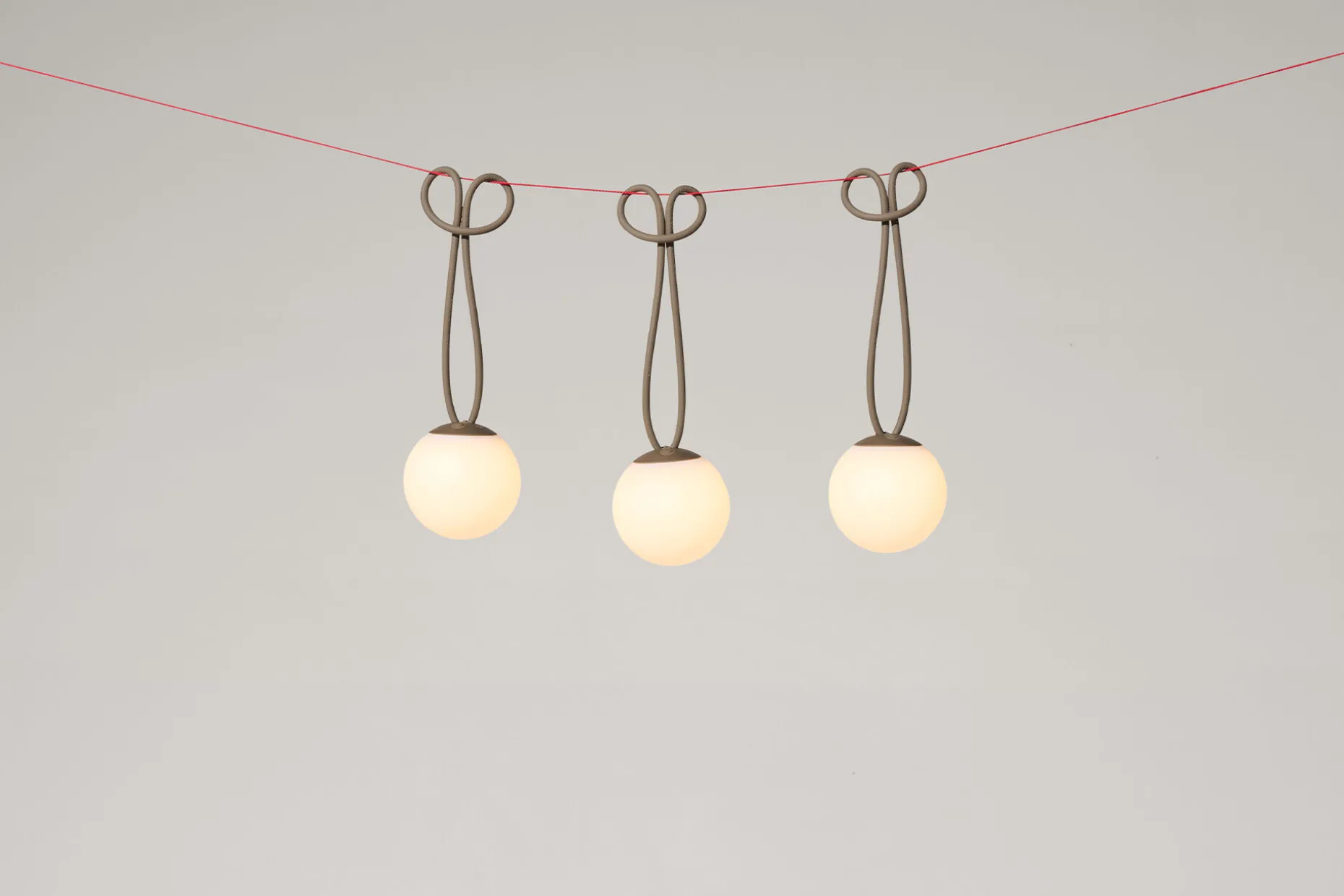 Bolleke Mini set (3 pcs) Petites lampes rechargeables, marron, 12x12 cm