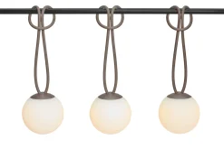 Bolleke Mini set (3 pcs) Petites lampes rechargeables, marron, 12x12 cm