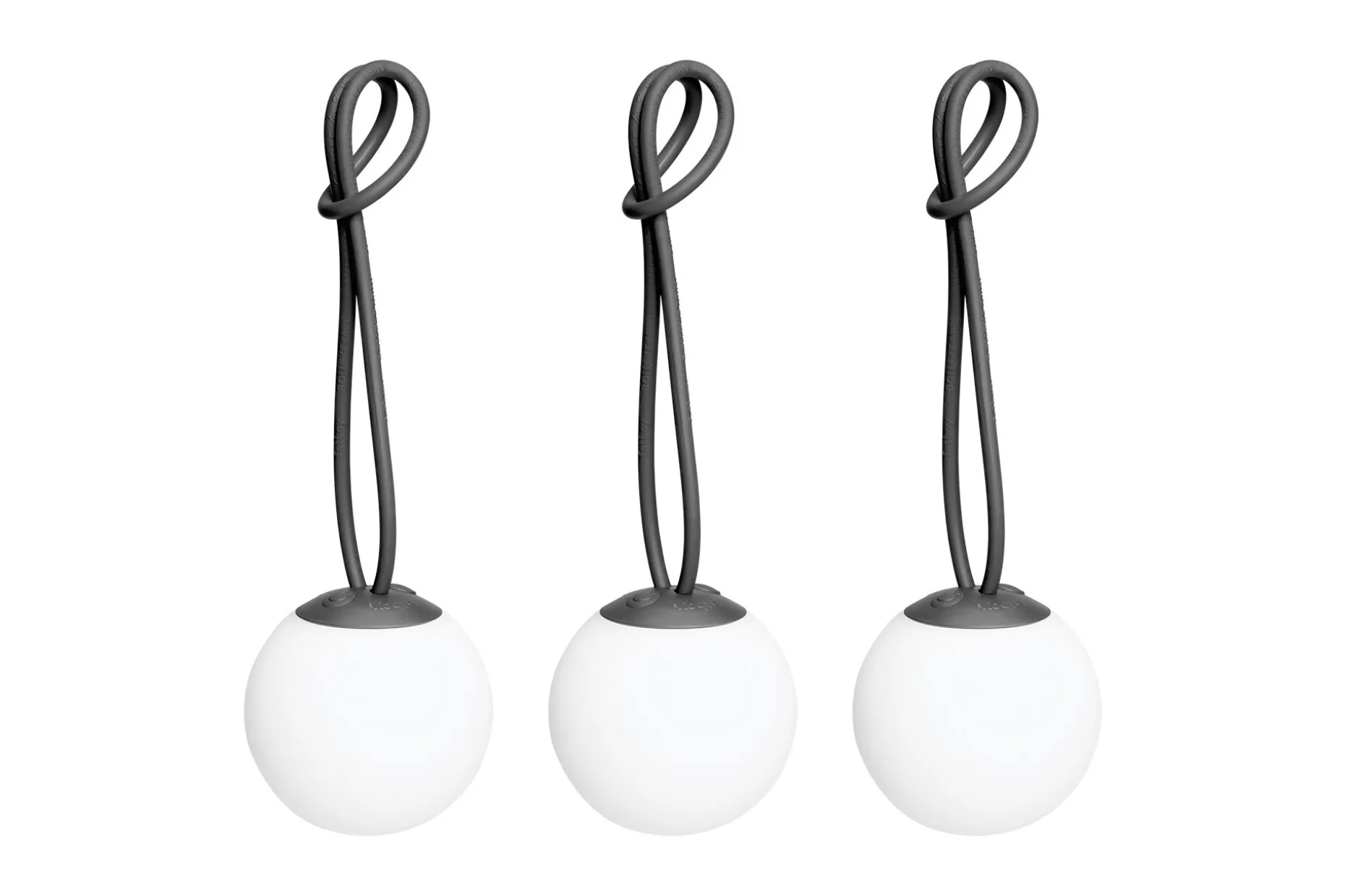 Bolleke Mini set (3 pcs) Petites lampes rechargeables, black, 12x12 cm