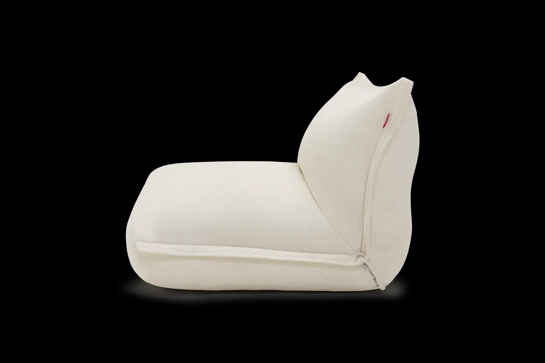 BonBaron Slim Boucle Fauteuil lounge, beige, 102x85x75 cm