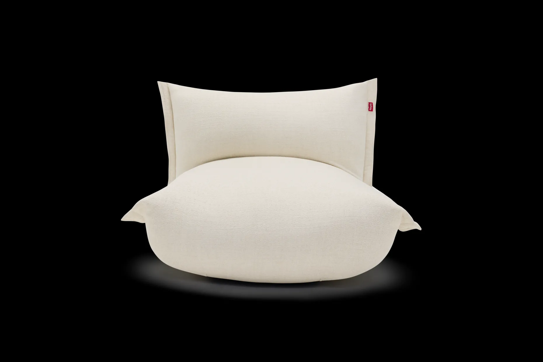 BonBaron Slim Boucle Fauteuil lounge, beige, 102x85x75 cm