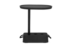 Brick Table Table d’appoint d’extérieur, black, 56x39x63.5 cm