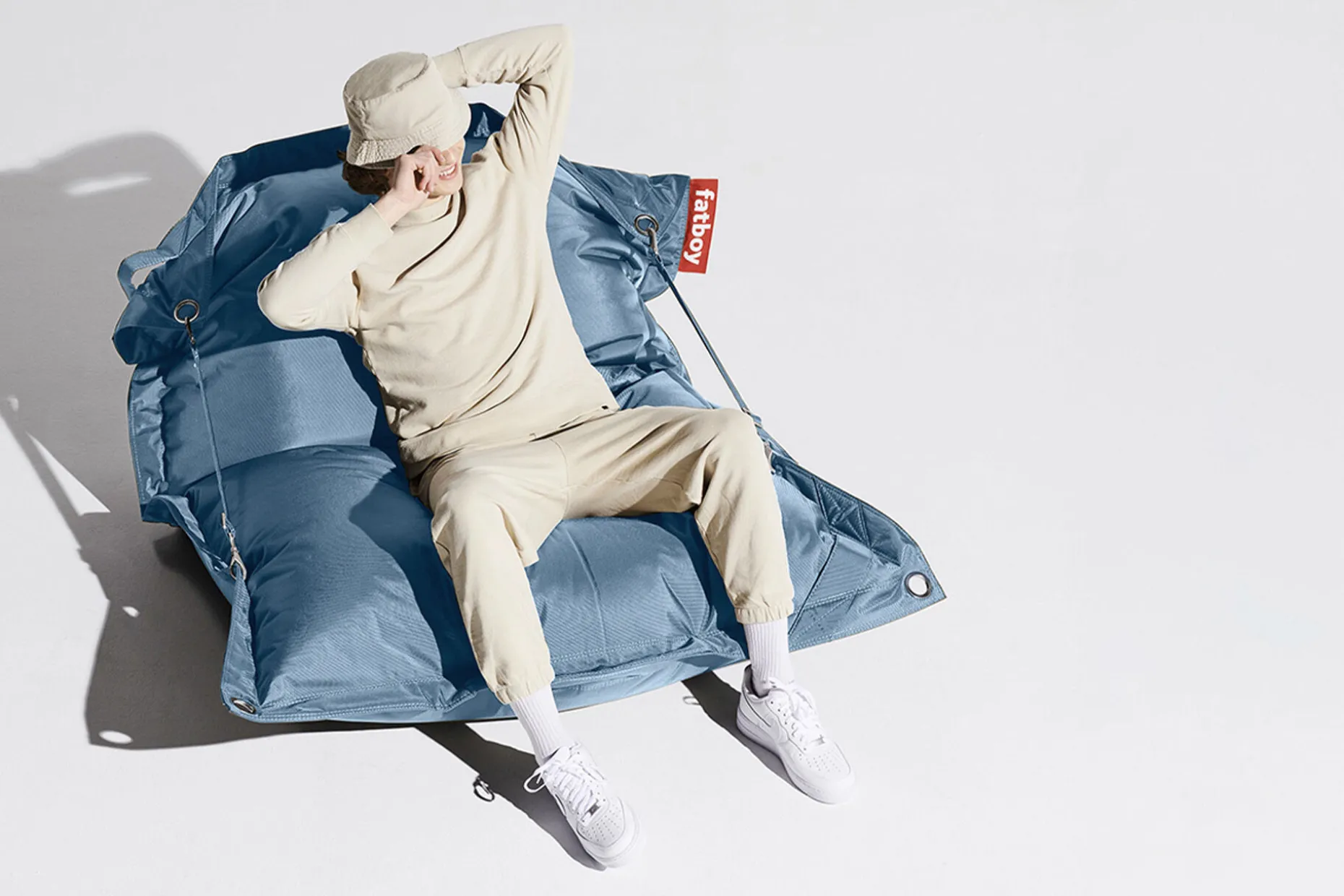 Buggle-Up Pouf, bleu, 137x185 cm