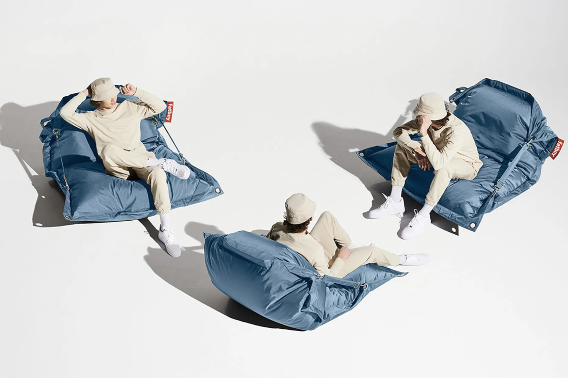 Buggle-Up Pouf, bleu, 137x185 cm