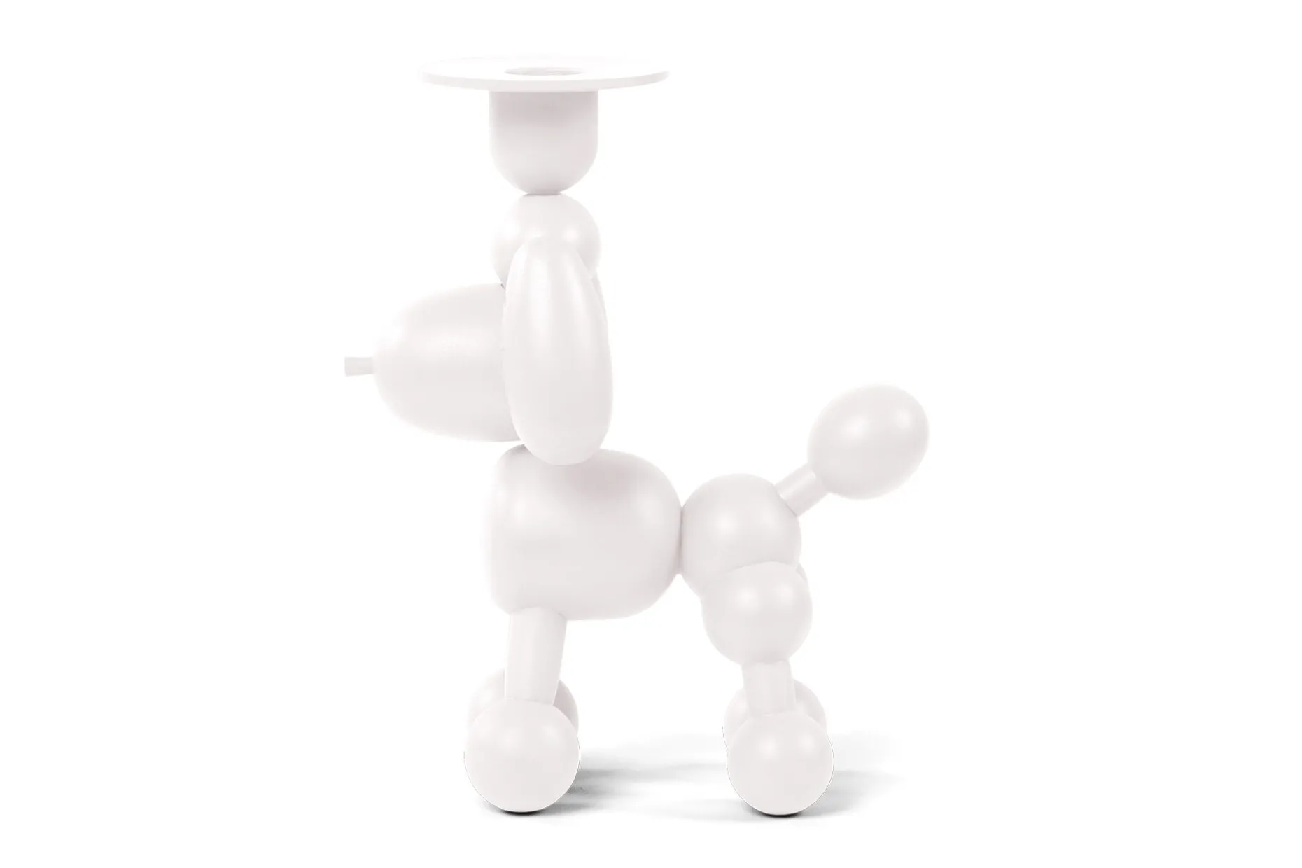 Can-Dolly Bougeoir, blanc, 16x9.5x20.5 cm