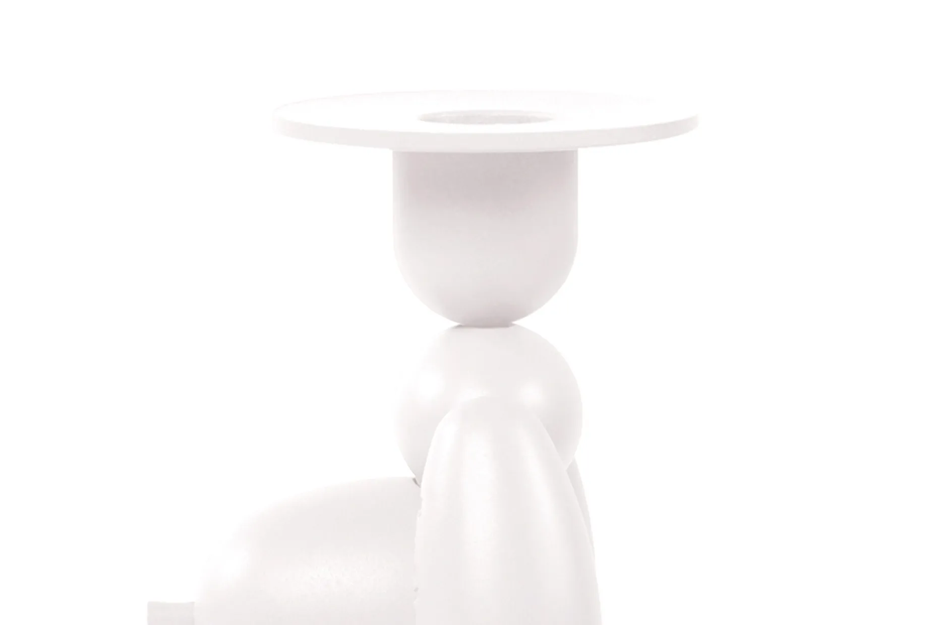 Can-Dolly Bougeoir, blanc, 16x9.5x20.5 cm