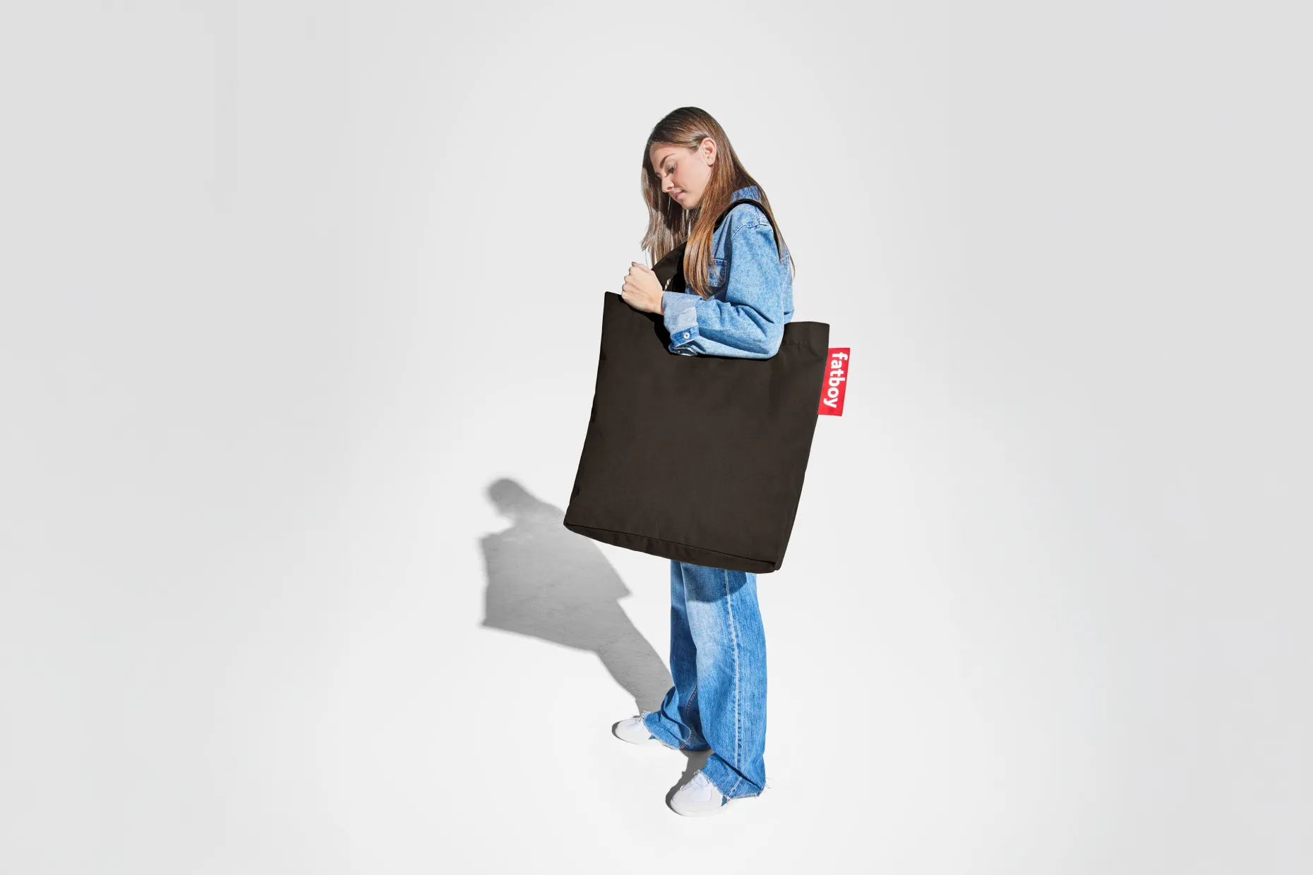 Carry-All-Bag Canvas Sac en toile, gris, 61x55 cm