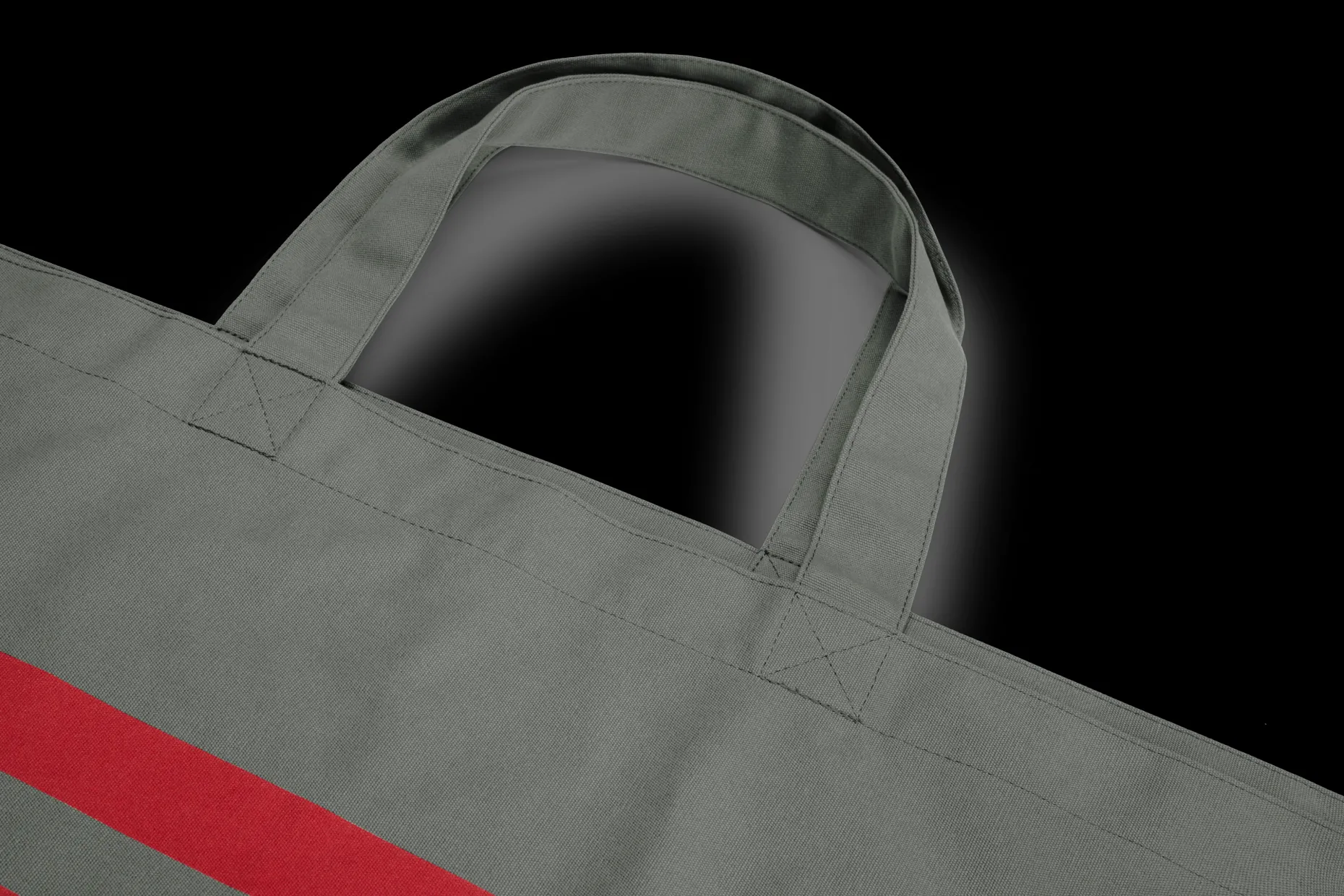 Carry-Too-Much-Bag Canvas Grand sac en toile, gris, 70x50 cm
