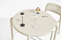 Cheerio Lampe de table sans fil, black, 8x8x25.8 cm