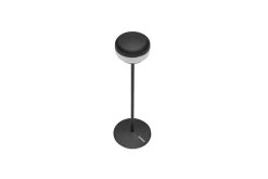 Cheerio Lampe de table sans fil, black, 8x8x25.8 cm