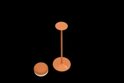 Cheerio Lampe de table sans fil, orange, 8x8x25.8 cm