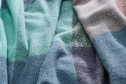 Colour Blend Blanket Couverture en laine, bleu, 130x185 cm