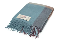 Colour Blend Blanket Couverture en laine, bleu, 130x185 cm