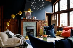 Colour Blend Blanket Couverture en laine, bleu, 130x185 cm