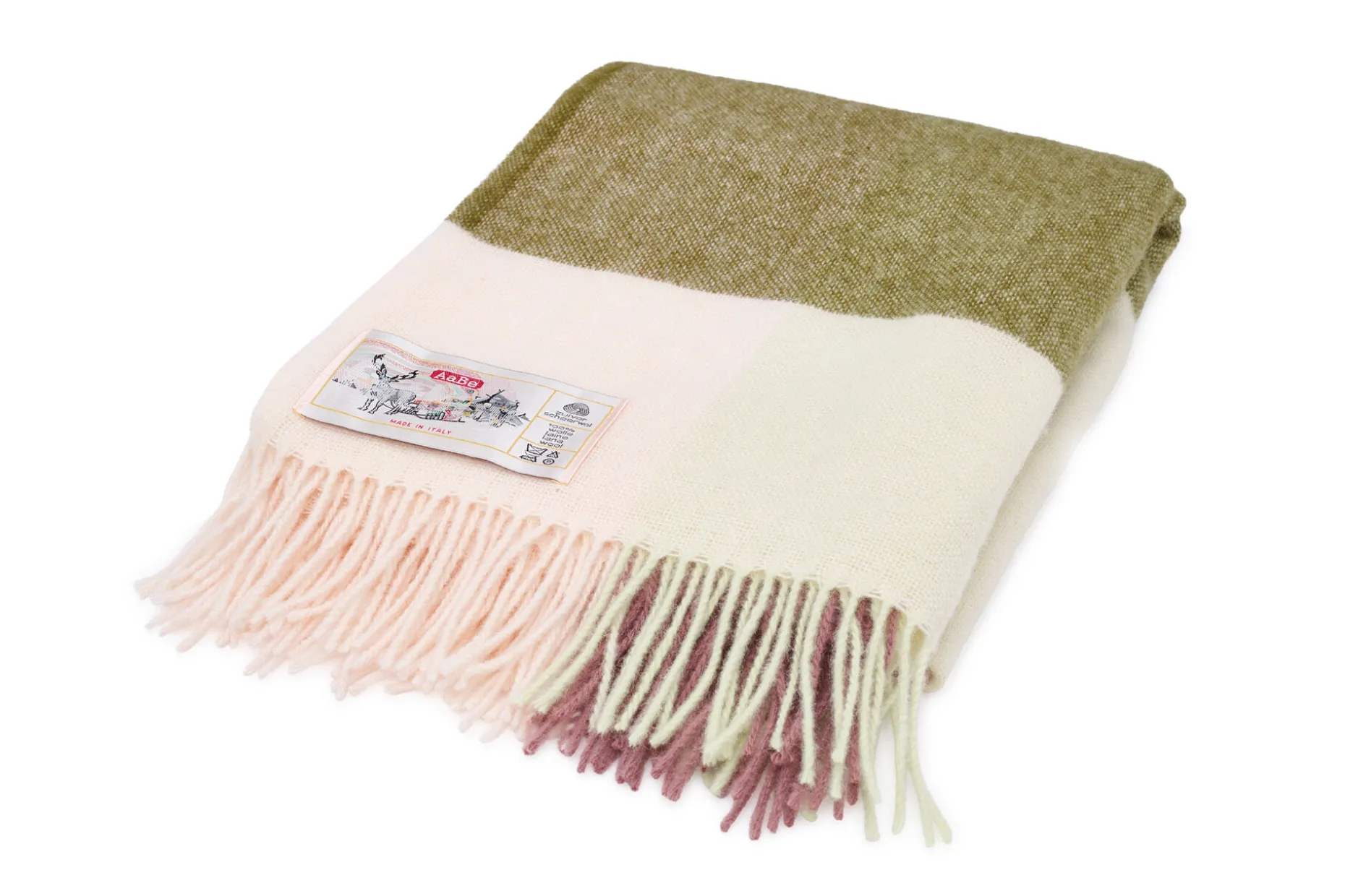 Colour Blend Blanket Couverture en laine, orange, 130x185 cm