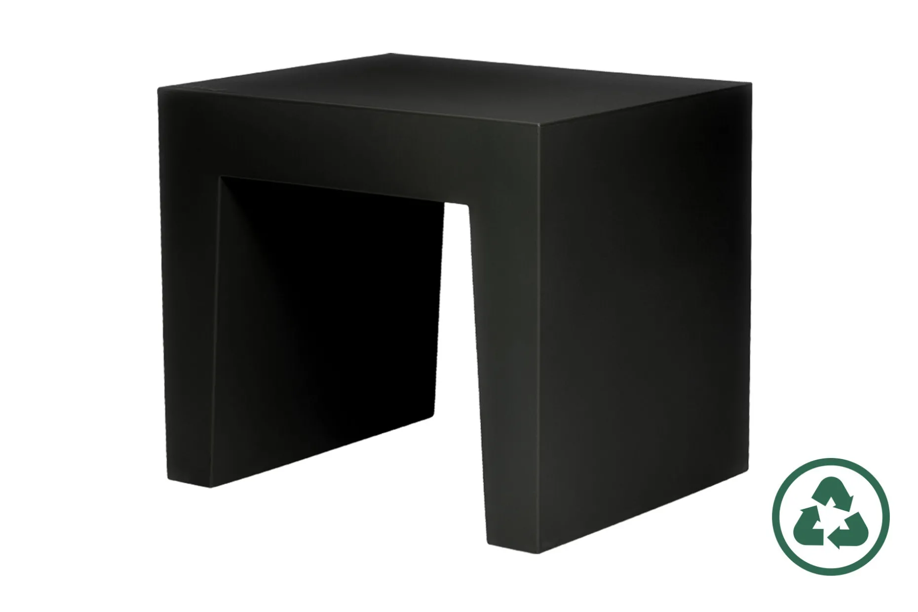 Concrete Seat Tabouret d’extérieur, black, 40x50x43 cm