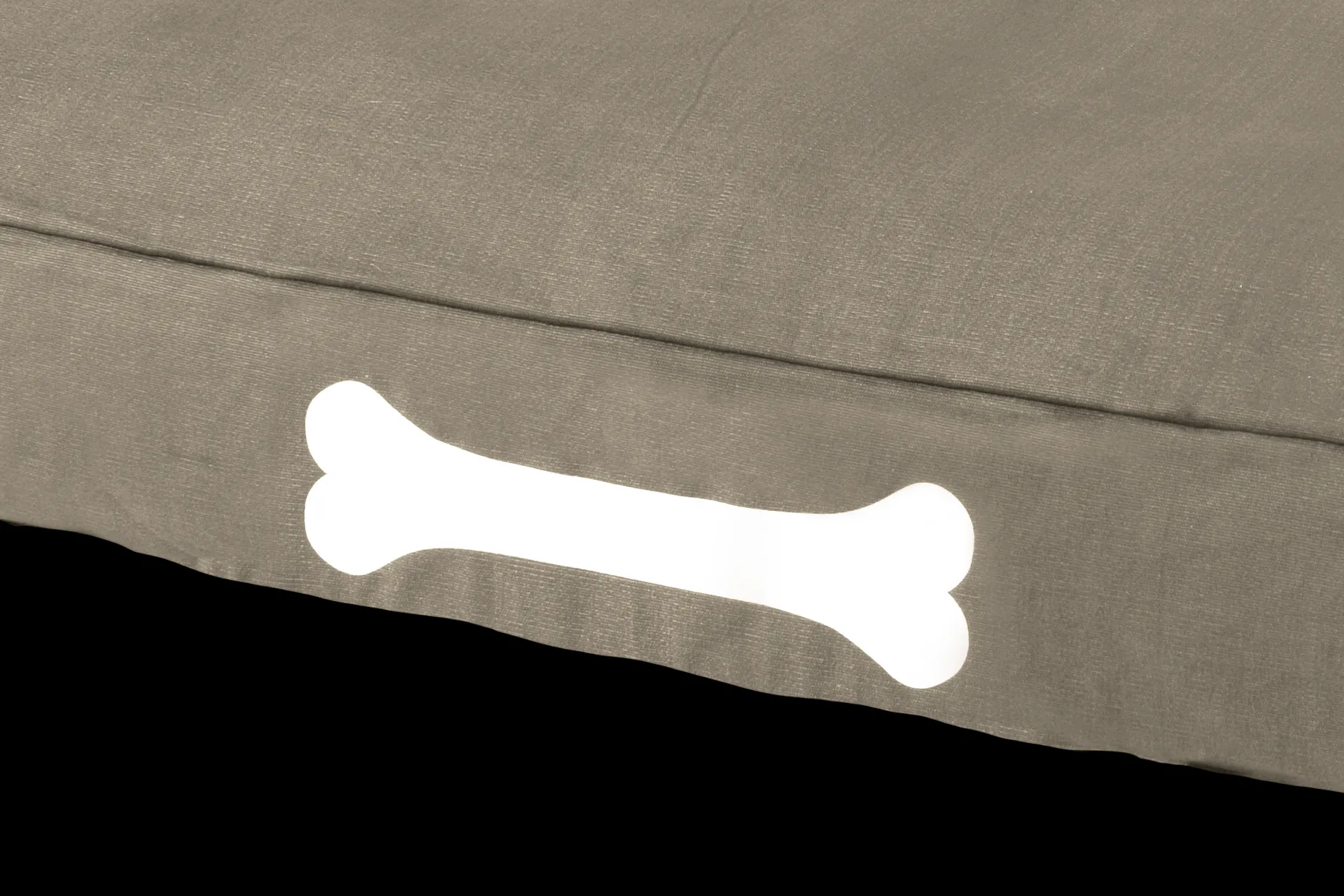 Doggielounge L Canvas Grand coussin pour chien, gris, 80x120x15 cm