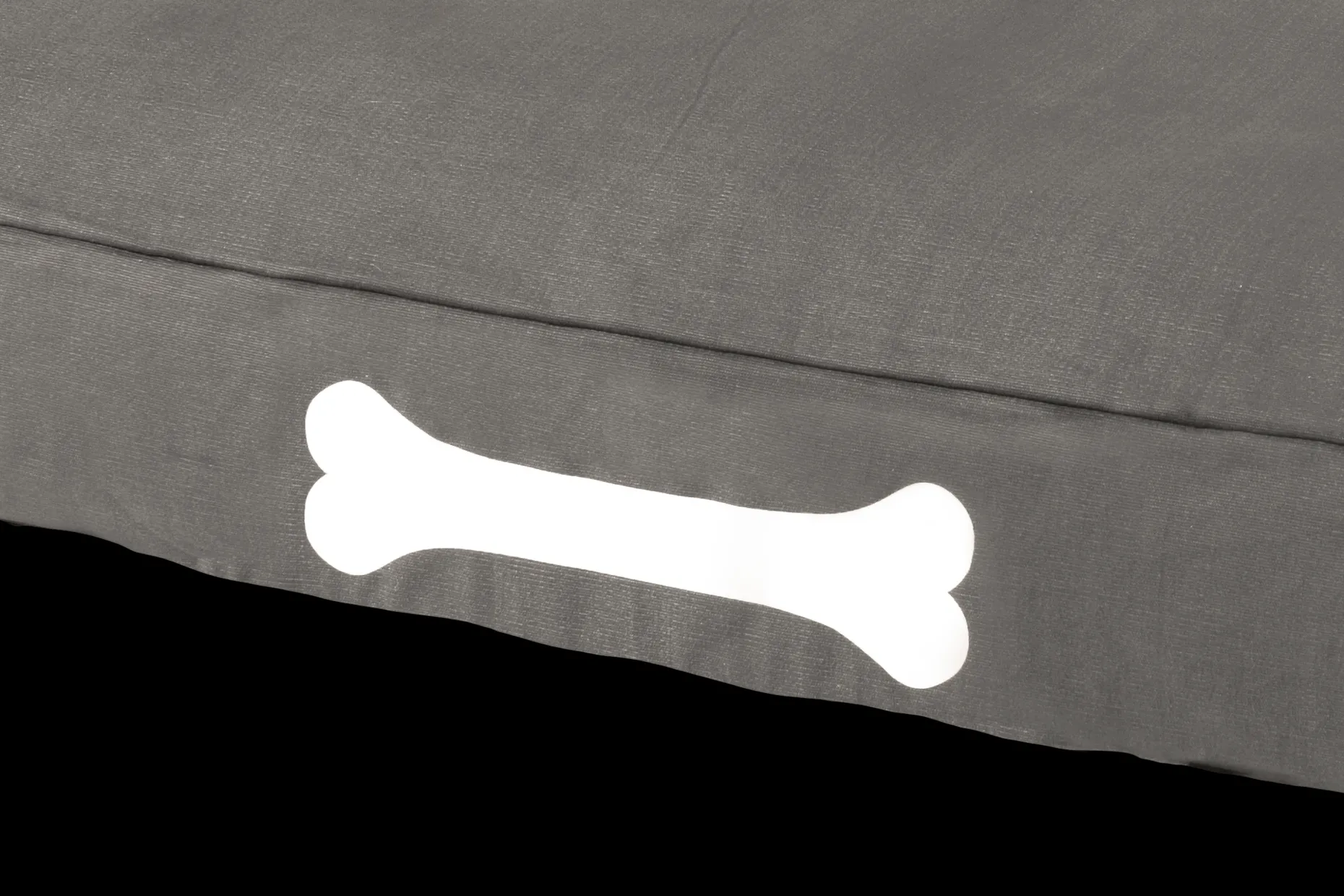 Doggielounge L Canvas Grand coussin pour chien, gris, 80x120x15 cm
