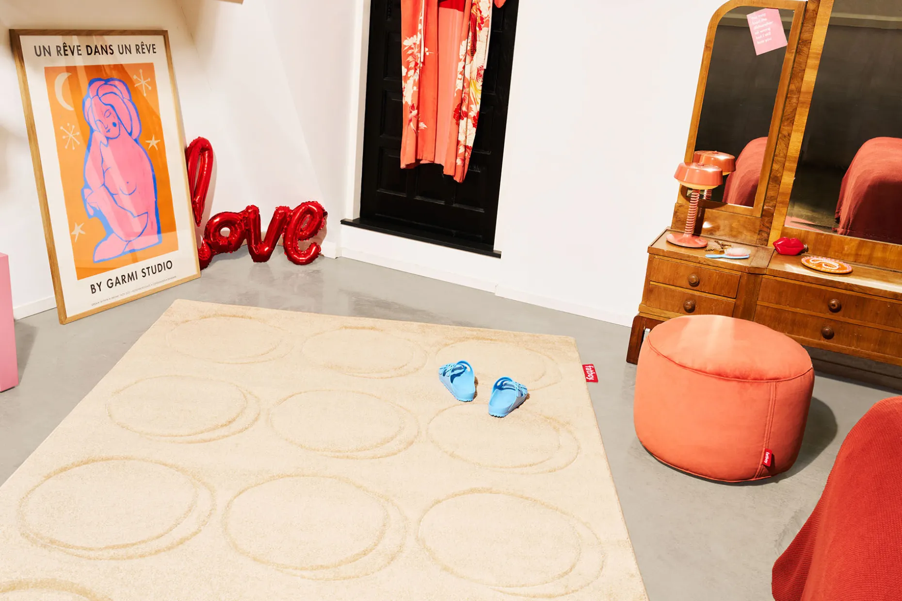 Dot Carpet Tapis, beige, 230x160 cm