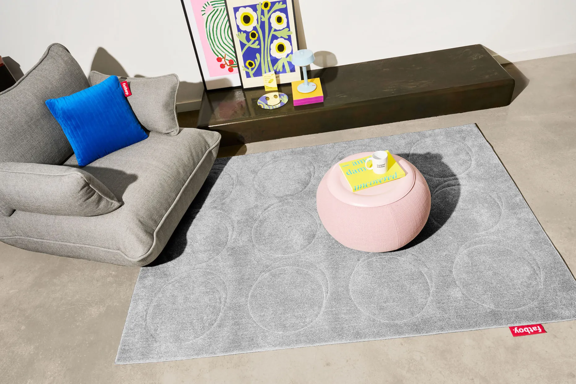 Dot Carpet Tapis, gris, 230x160 cm