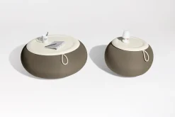 Dumpty Outdoor Tables basses d'extérieur, gris, 78x78x21 cm