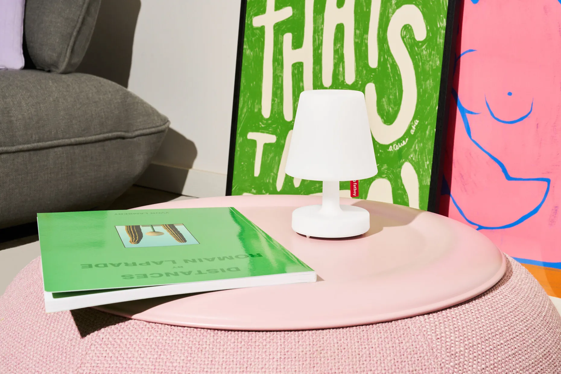 Edison La Surprise Petite lampe de table rechargeable, 9.7x9.7x15 cm