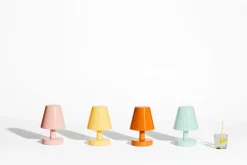 Edison The Ambiance Lampe rechargeable, rose, 16.5x16.5x25.3 cm