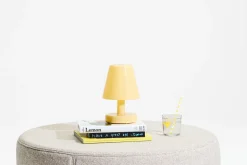 Edison The Ambiance Lampe rechargeable, jaune, 16.5x16.5x25.3 cm