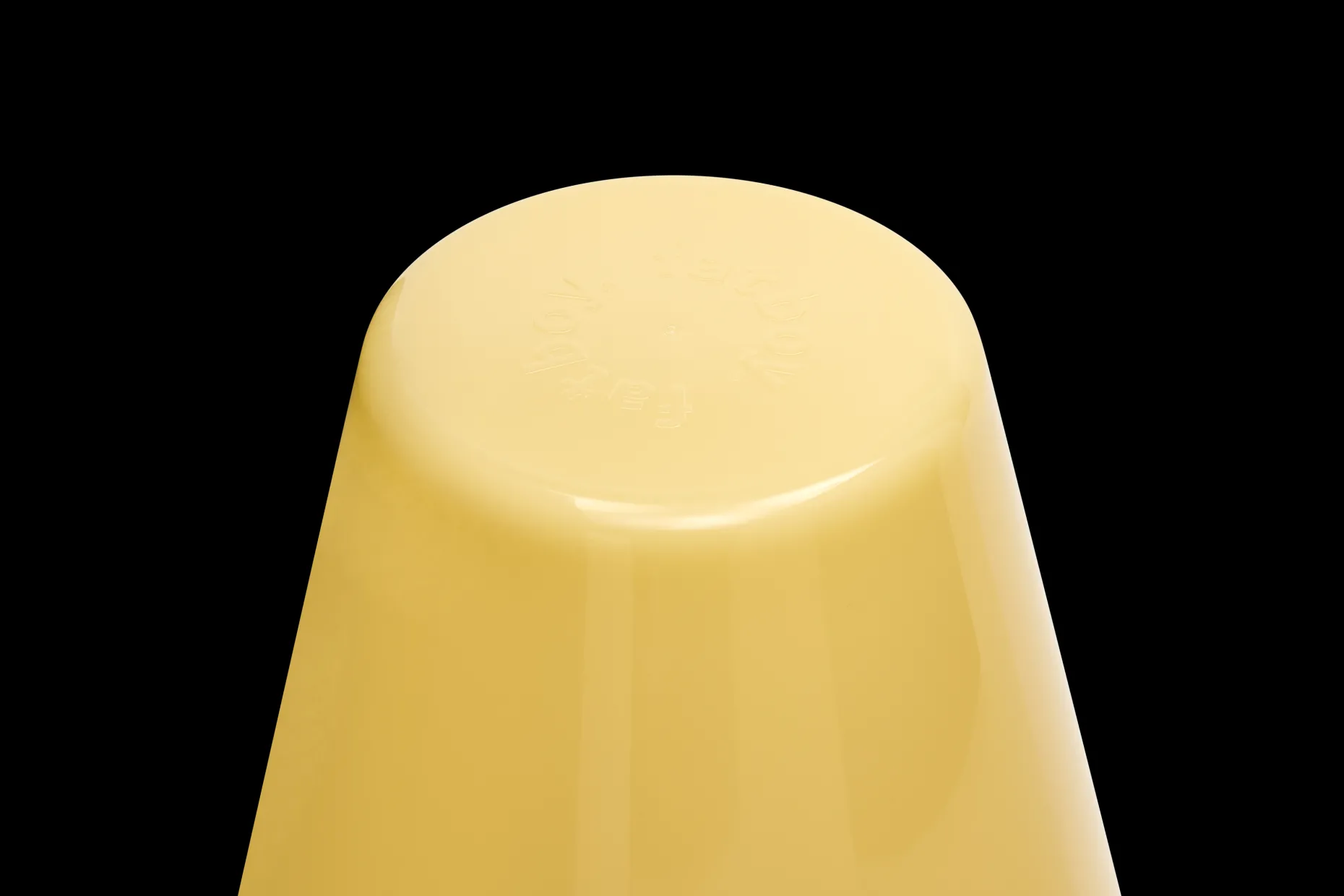 Edison The Ambiance Lampe rechargeable, jaune, 16.5x16.5x25.3 cm