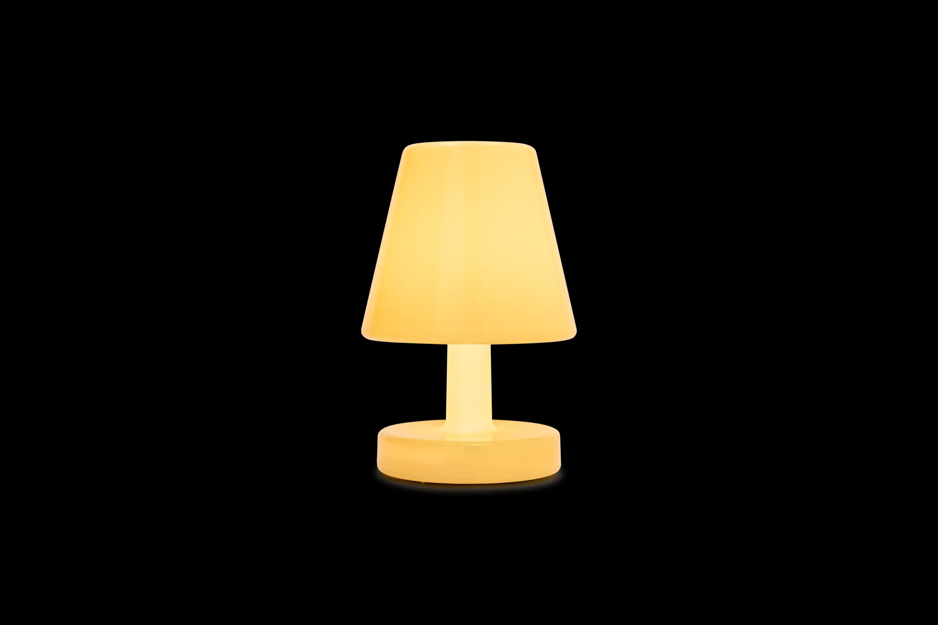 Edison The Ambiance Lampe rechargeable, jaune, 16.5x16.5x25.3 cm